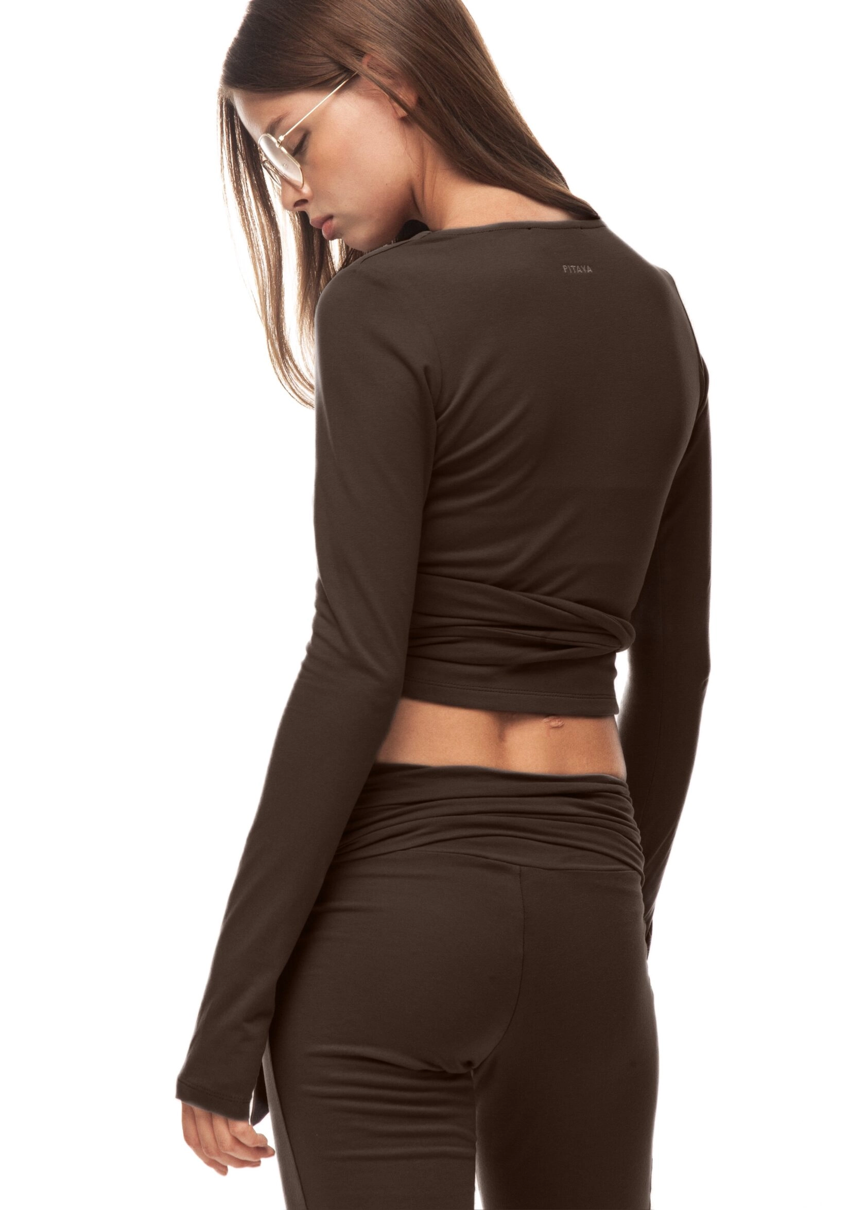 Кардиган YOIO(ЙОИО) в цвете шоколадный брауни - Коричневый - 44-46 (M-L)