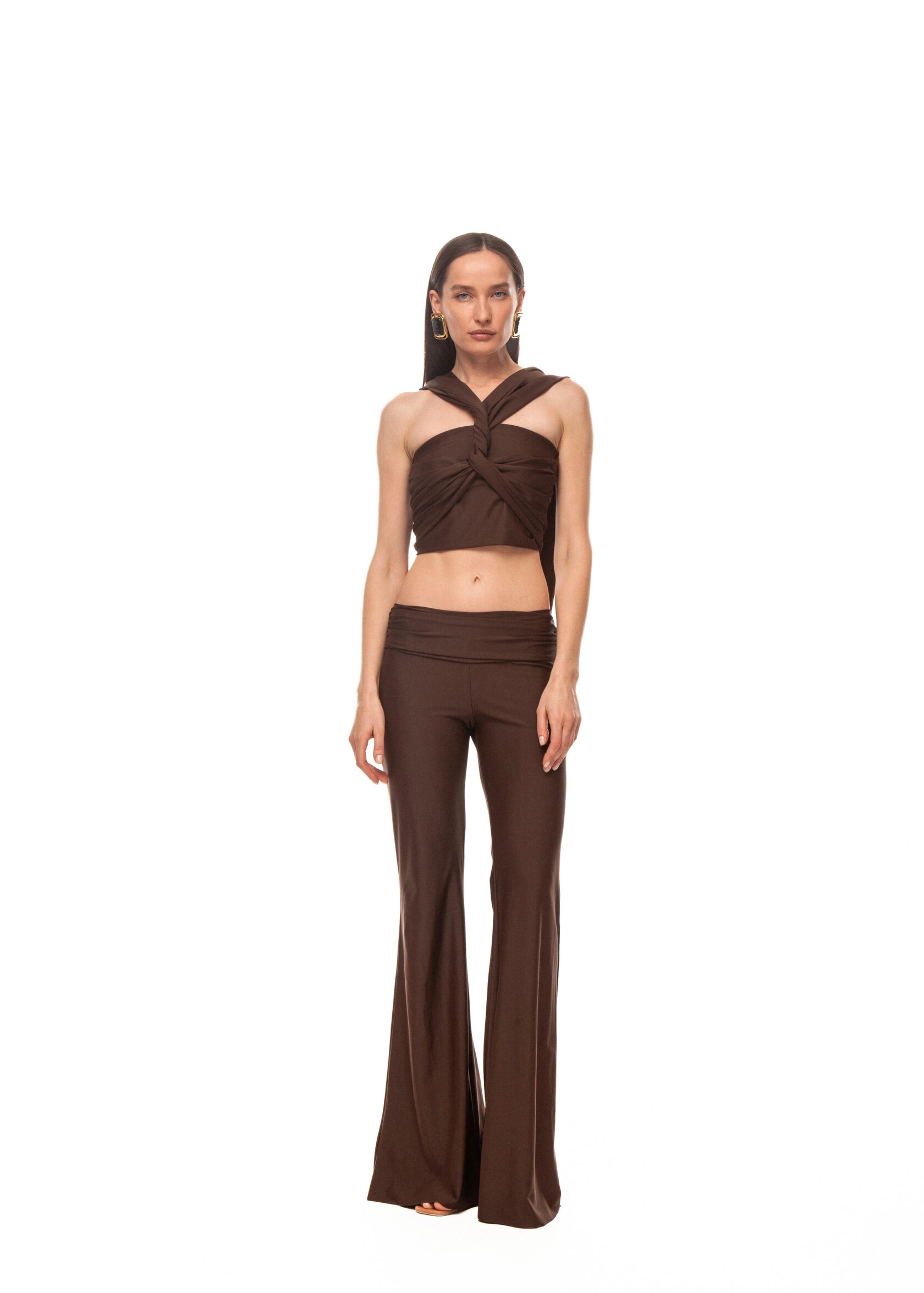 Брюки VENITA(ВЕНИТА) в цвете шоколадный брауни - 44-46 (M-L) - Коричневый