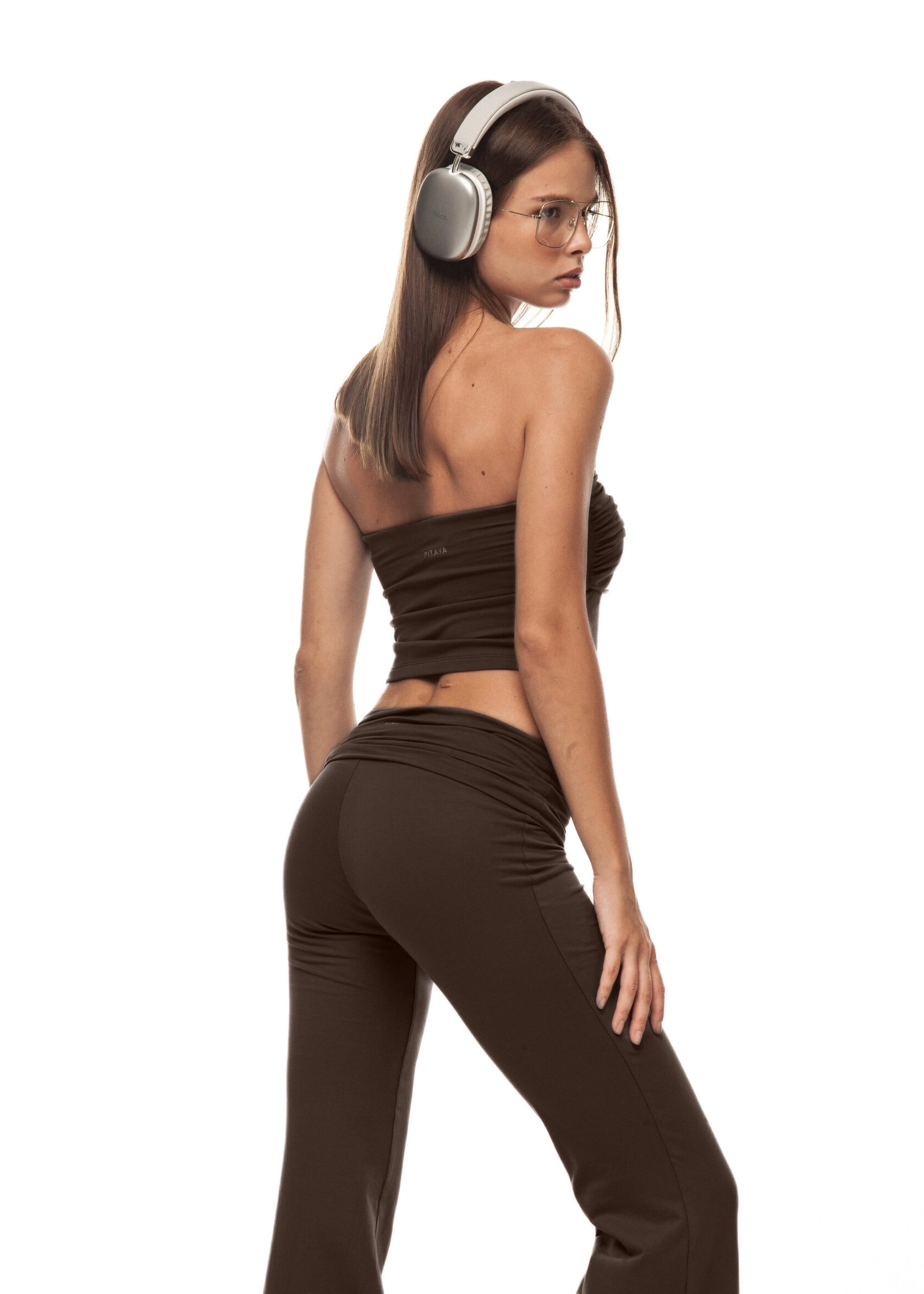 Топ YOIO(ЙОИО) в цвете шоколадный брауни - Коричневый - 40-42 (XS-S)