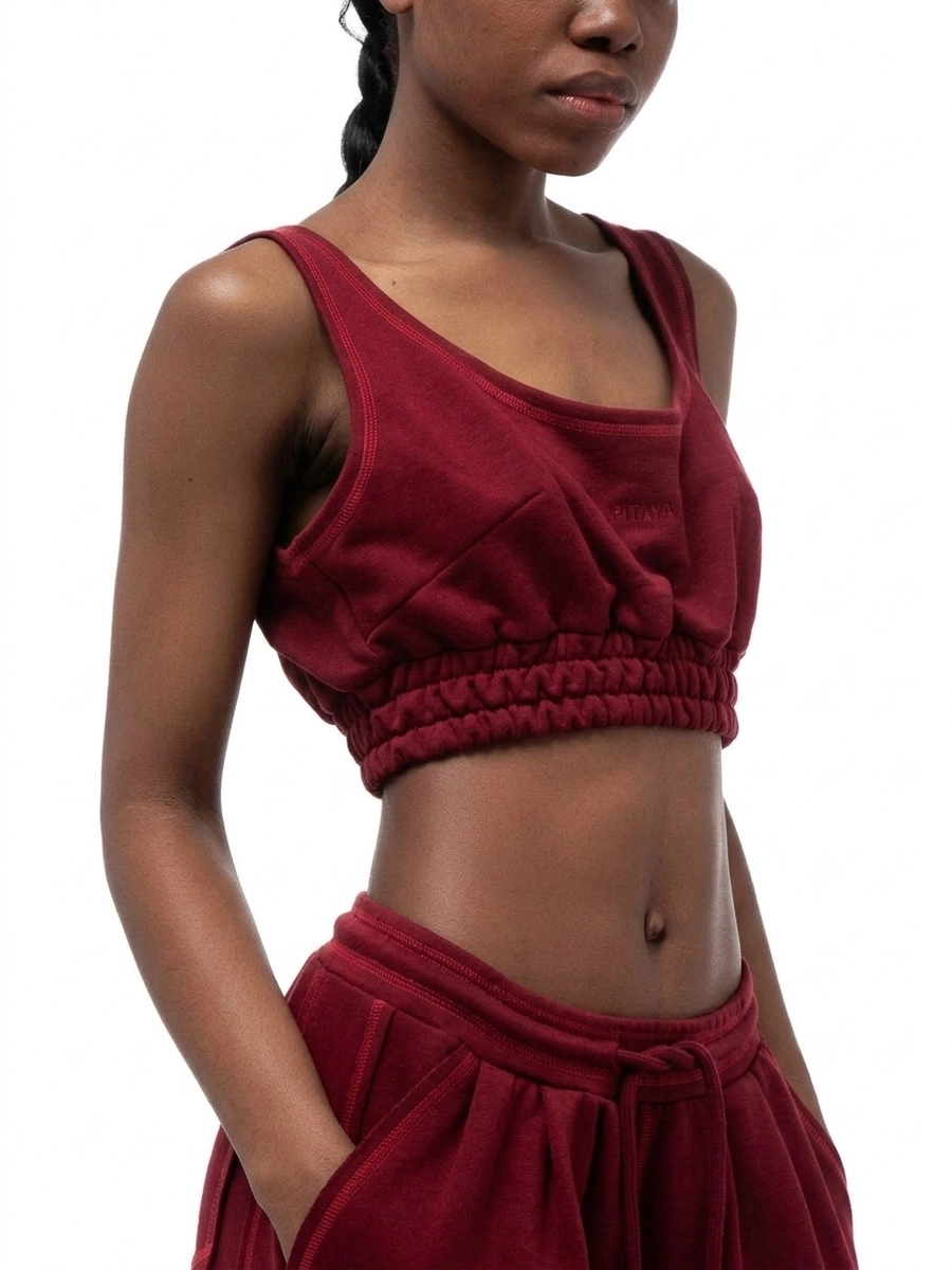 Топ CHERRY GOLF в вишневом цвете - 40-42 (XS-S) - Вишневый