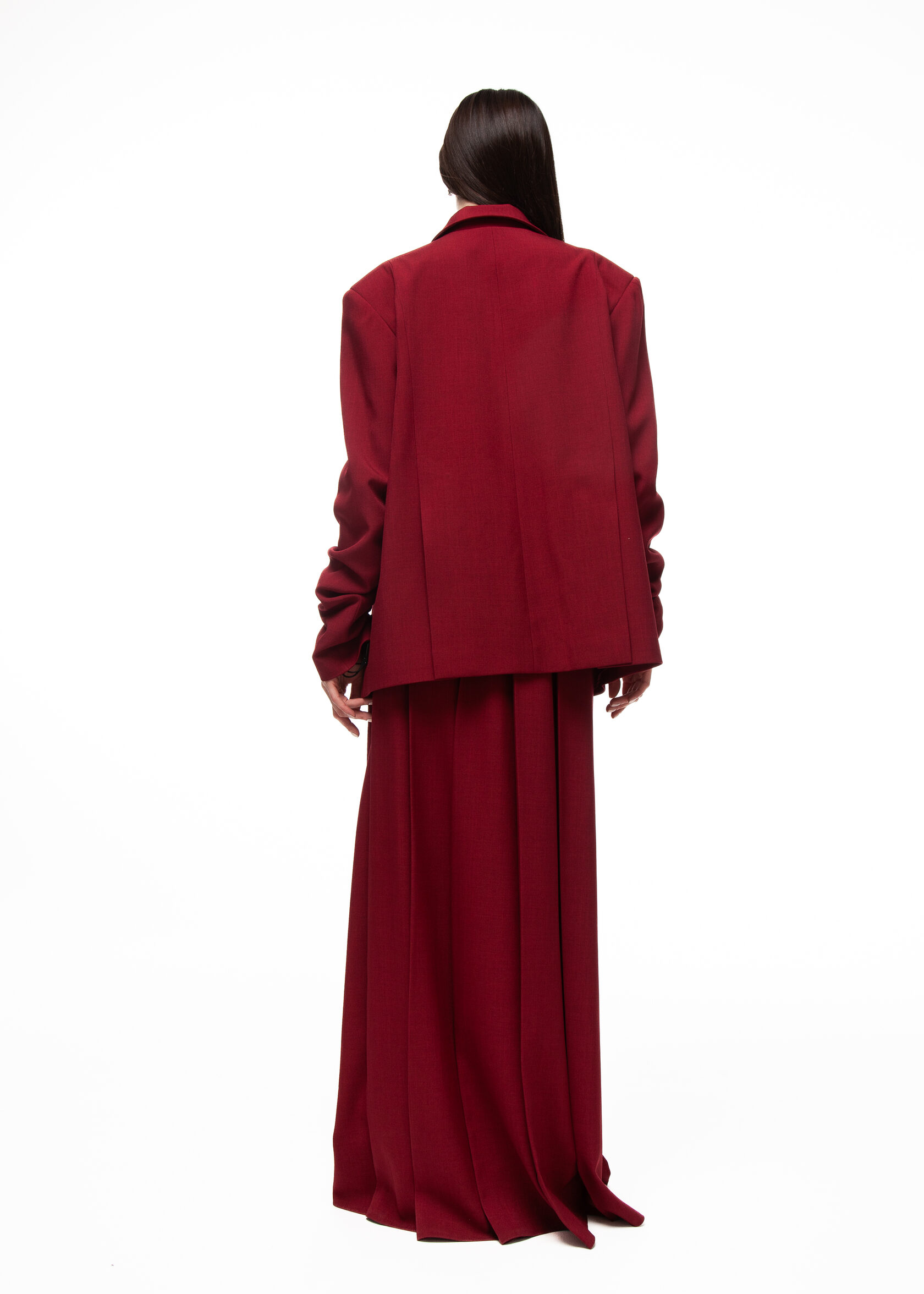 Юбка CHERRY LOST в бордовом цвете - 40-42 (XS-S) - Бордовый