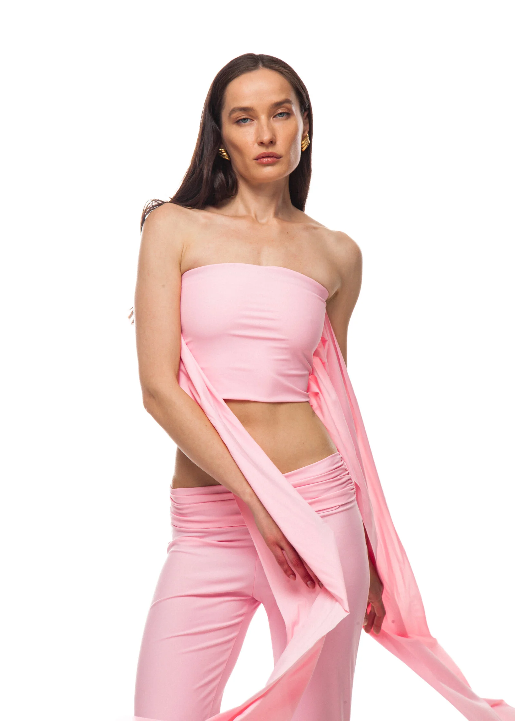 Топ VENITA(ВЕНИТА) в цвете розовый барби - 40-42 (XS-S) - Розовый