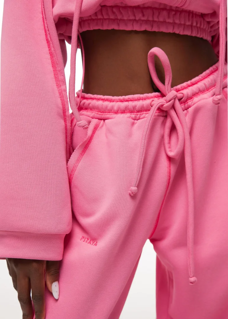 Джоггеры PINK MIAMI(ПИНК МАЯМИ) в розовом цвете - 44-46 (M-L) - Розовый